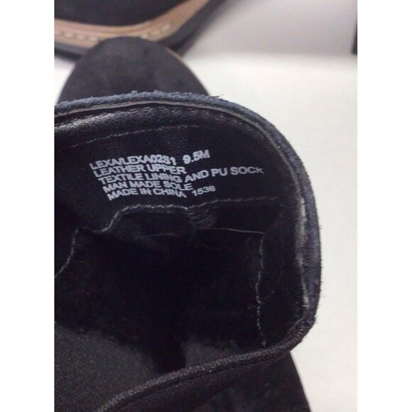 Steve Madden Lexa Platform Chunky Boots Black Suede Size 9.5 Women's - Picture 6 of 8